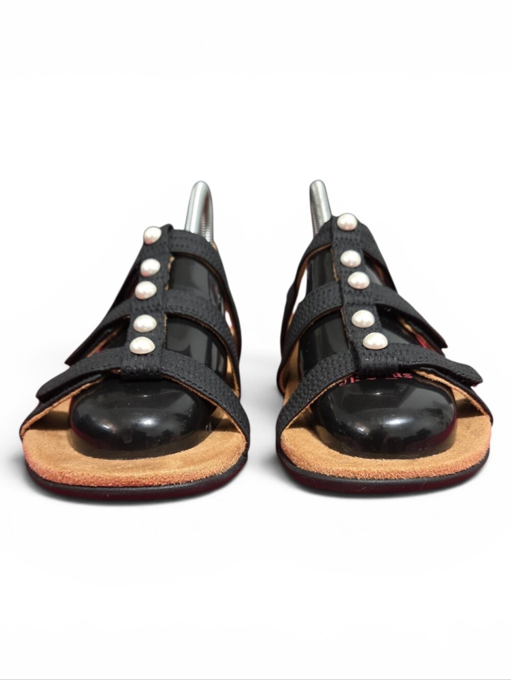 Vionic Amber Pearl Black Strappy Sandals with Stud Details Size 8 - Picture 2 of 11